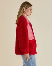 Load image into Gallery viewer, Betty Basics Franklin Fleecy Jacket Pink/ Red
