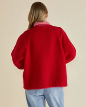 Load image into Gallery viewer, Betty Basics Franklin Fleecy Jacket Pink/ Red
