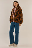 Betty Basics Jayne Fleece Jacket Animal/ Pink