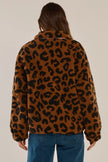 Betty Basics Jayne Fleece Jacket Animal/ Pink