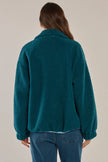 Betty Basics Jayne Fleece Jacket Teal Green/ Blue