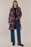 Betty Basics Oslo Coat Purple/ Orange Check