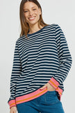 Betty Basics Tyra Sweat Navy/White Stripe