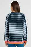 Betty Basics Tyra Sweat Navy/White Stripe