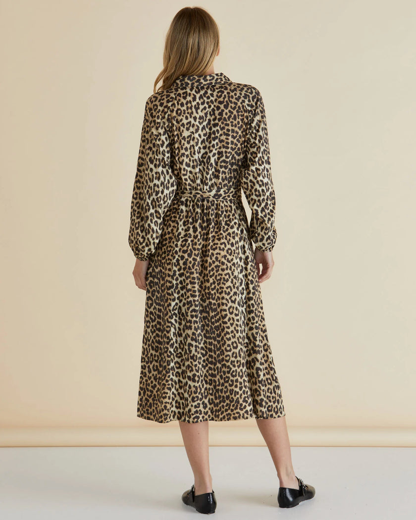 Betty Basics Lisa Leopard Shirt Dress Multi