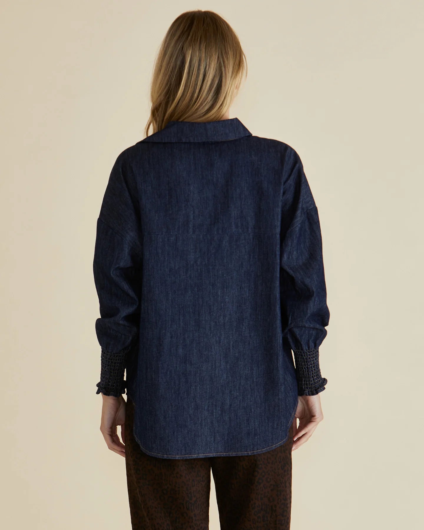 Betty Basics Sonderborg Shirt Dark Ink Blue Denim