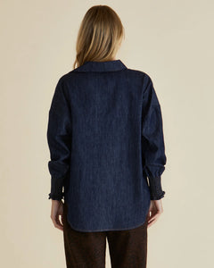 Betty Basics Sonderborg Shirt Dark Ink Blue Denim