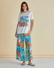 Betty Basics Rio Reef Pant Rio Reef Print Blue
