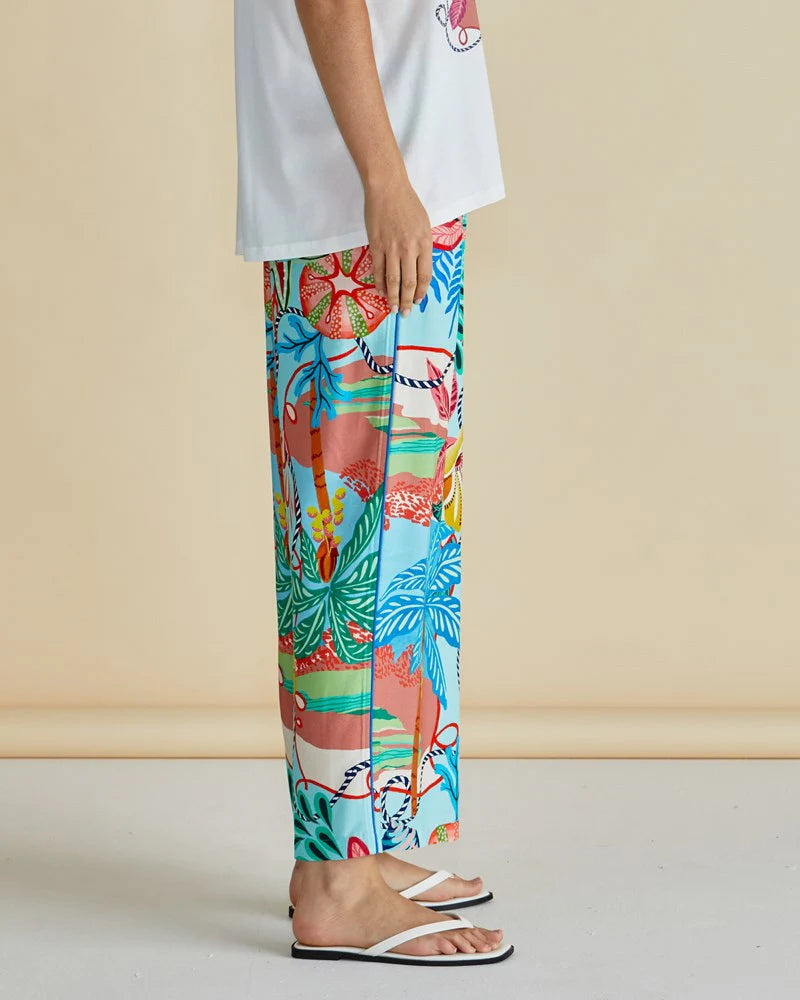Betty Basics Rio Reef Pant Rio Reef Print Blue
