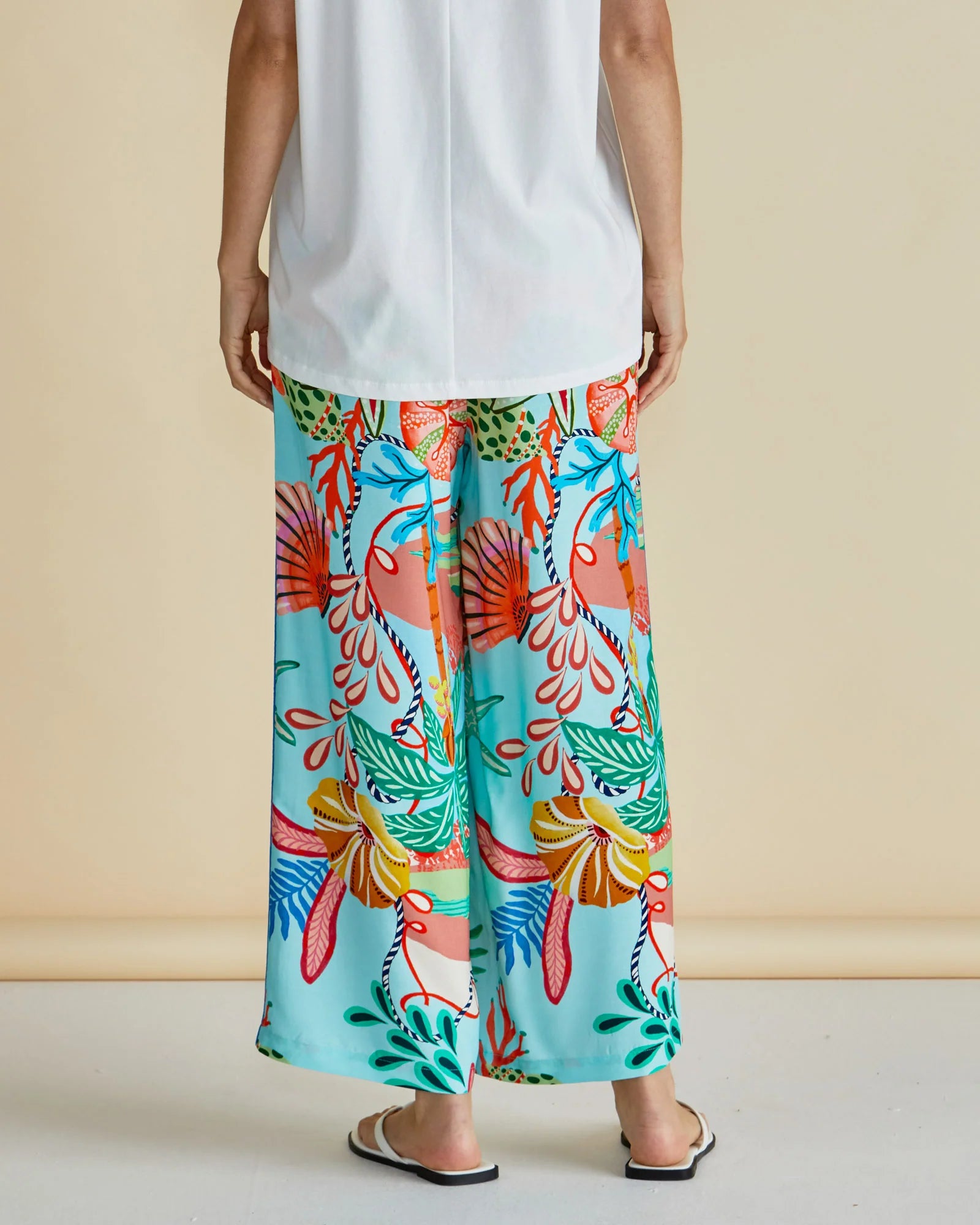 Betty Basics Rio Reef Pant Rio Reef Print Blue