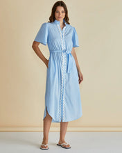 Load image into Gallery viewer, Betty Basics Immie Dress Blue Ric Rac
