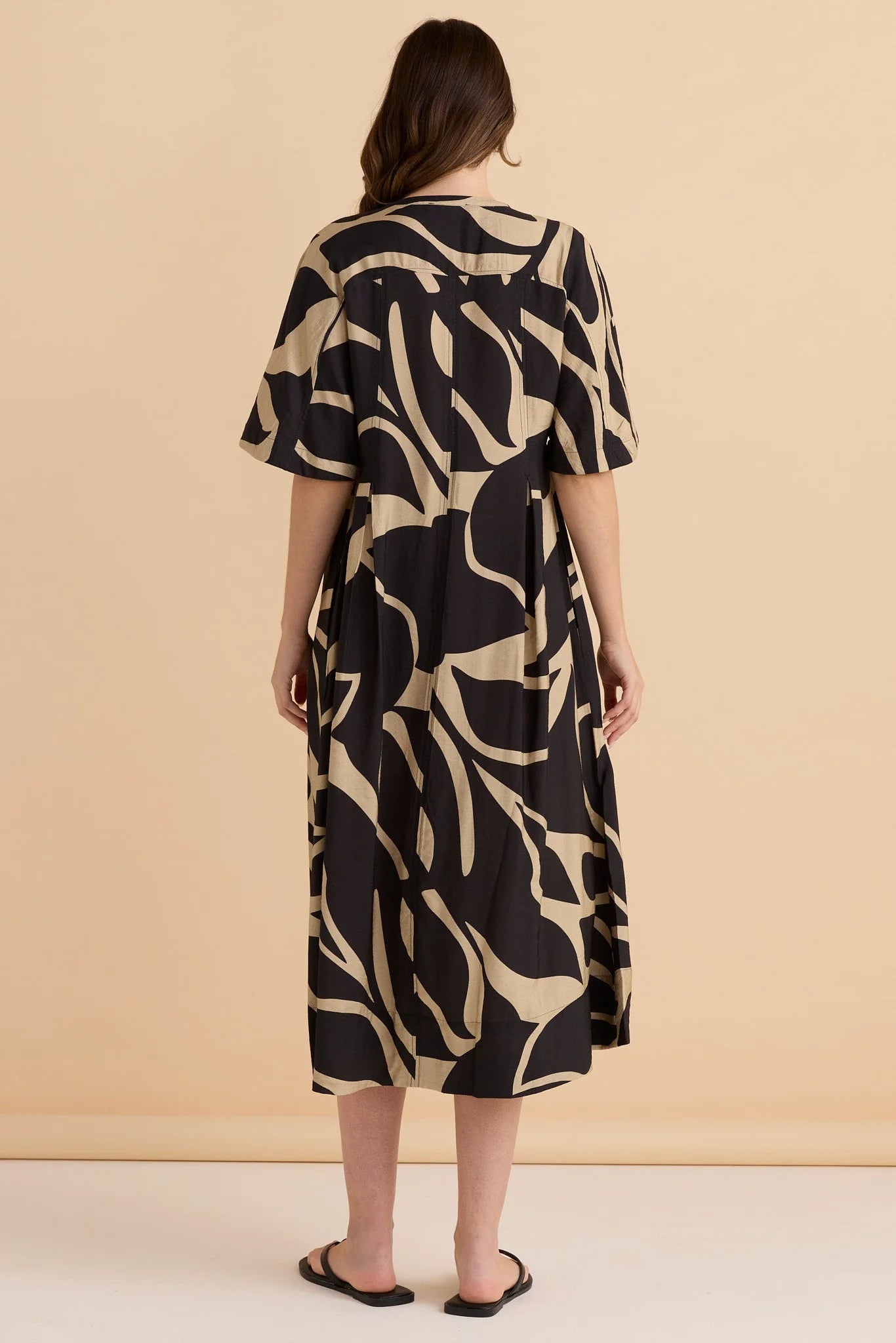 Betty Basics Camille Dress Monochrome Floral