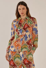 Load image into Gallery viewer, Betty Basics Frida Frill Shirt Villa Floral Print
