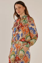 Load image into Gallery viewer, Betty Basics Frida Frill Shirt Villa Floral Print

