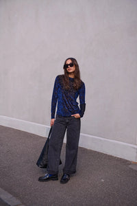 Barry Made Caroline Navy/ Black Burnout