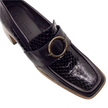 Beau Coops Anella Black Croc Leather