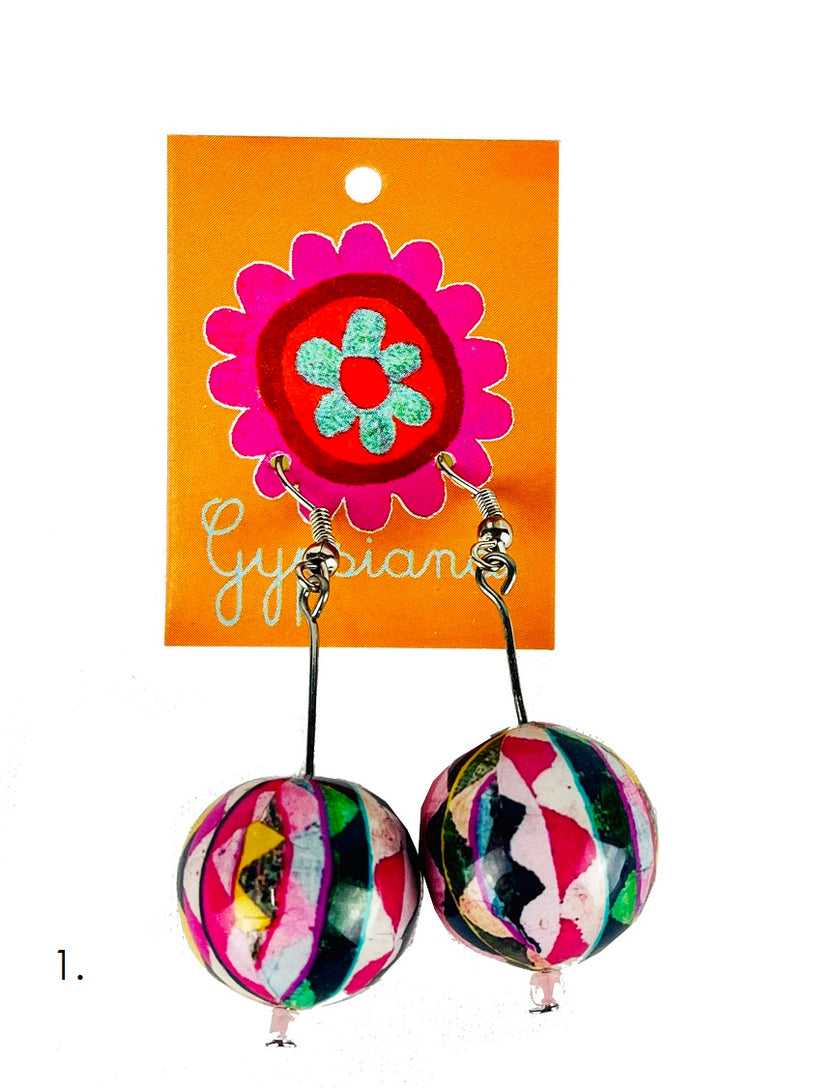Gypsiana Bobble Earrings Violet