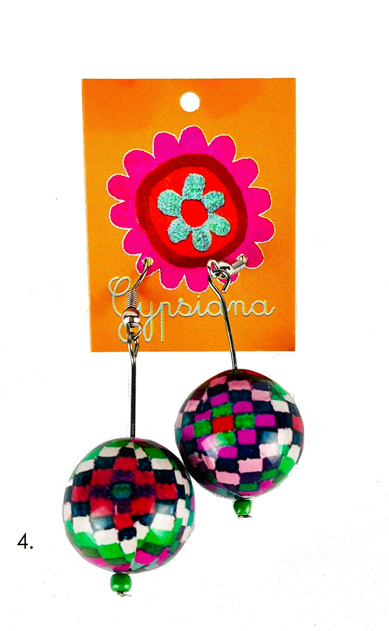 Gypsiana Bobble Earrings Violet