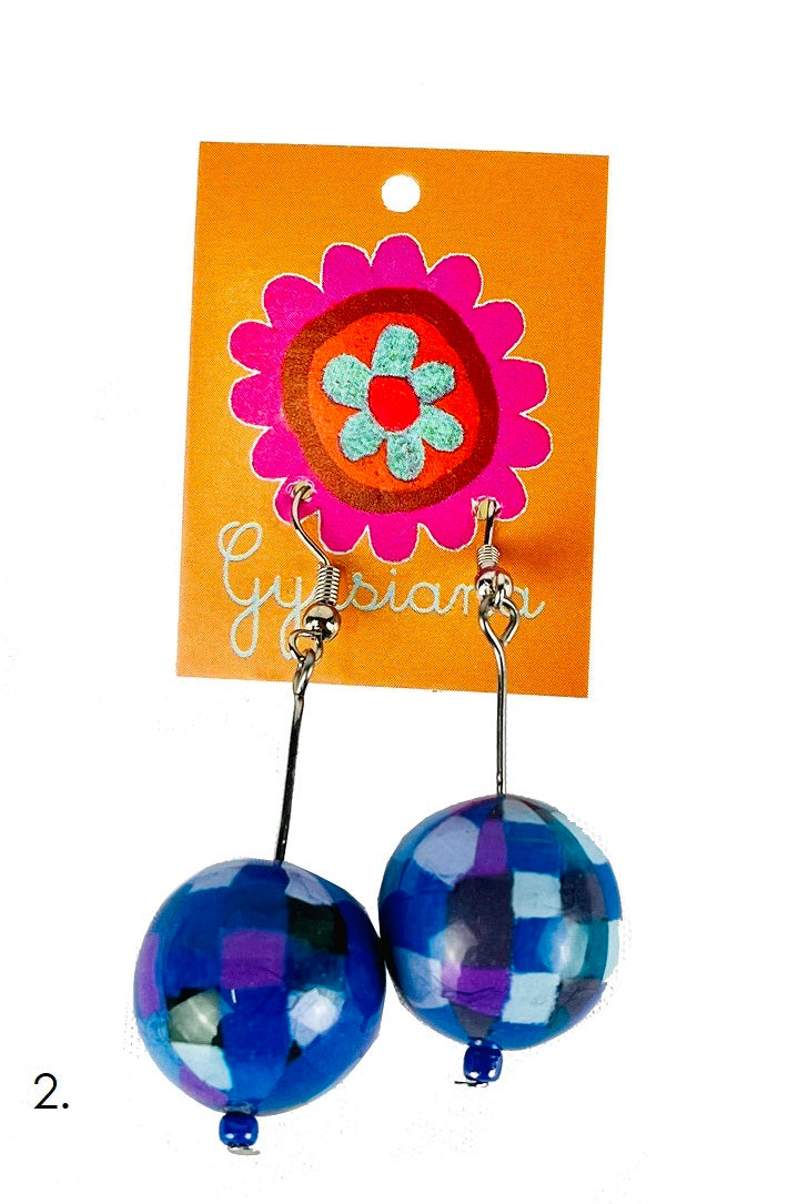 Gypsiana Bobble Earrings Violet