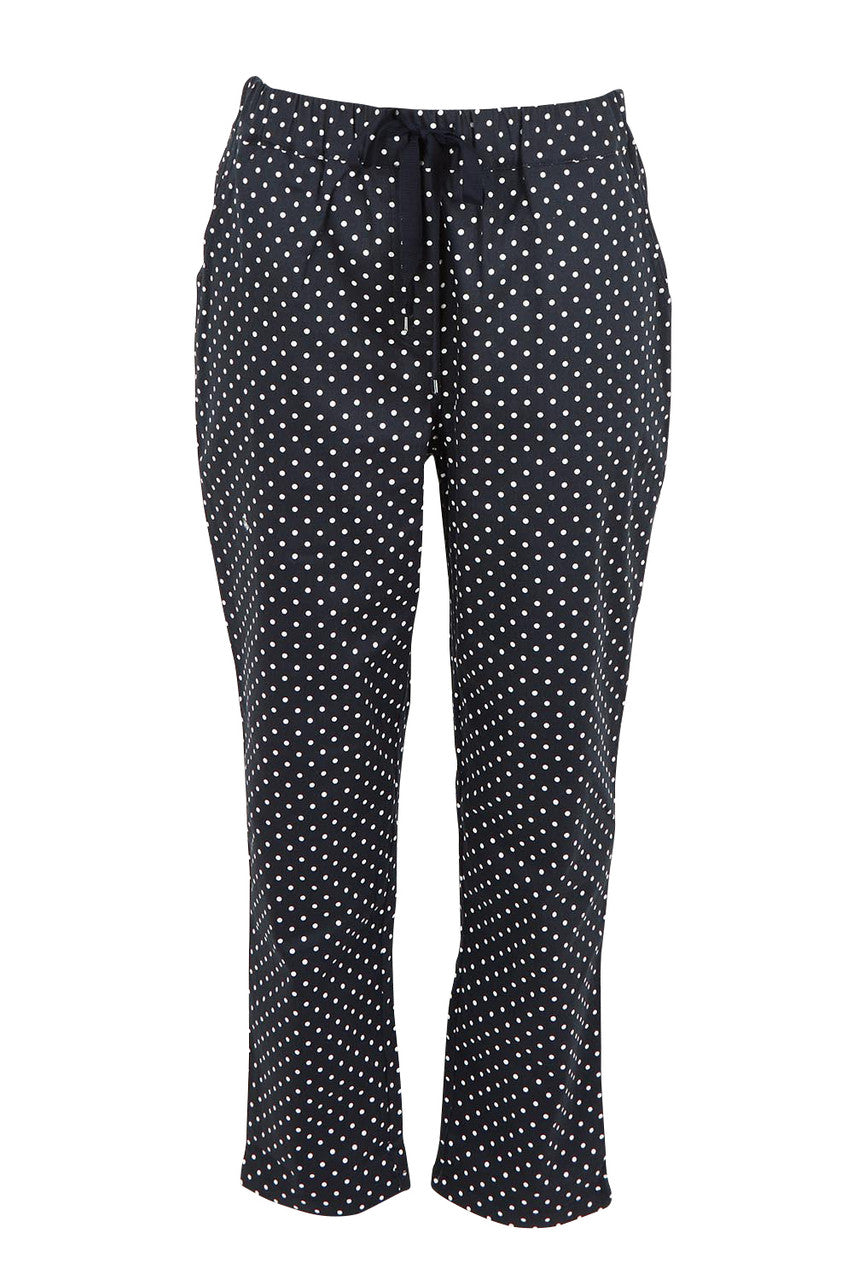 Betty Basics Kenzie Jogger Navy Polkadot