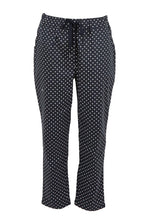 Load image into Gallery viewer, Betty Basics Kenzie Jogger Navy Polkadot
