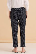Load image into Gallery viewer, Betty Basics Kenzie Jogger Navy Polkadot
