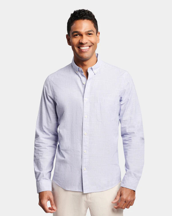 Brooksfield BFS1037 Casual L/S Shirt Blue