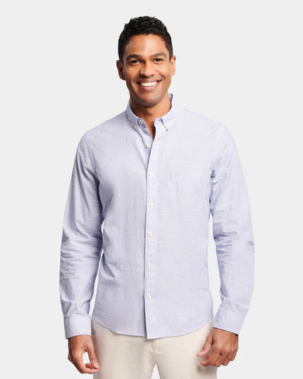 Brooksfield BFS1037 Casual L/S Shirt Blue