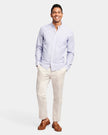 Brooksfield BFS1037 Casual L/S Shirt Blue