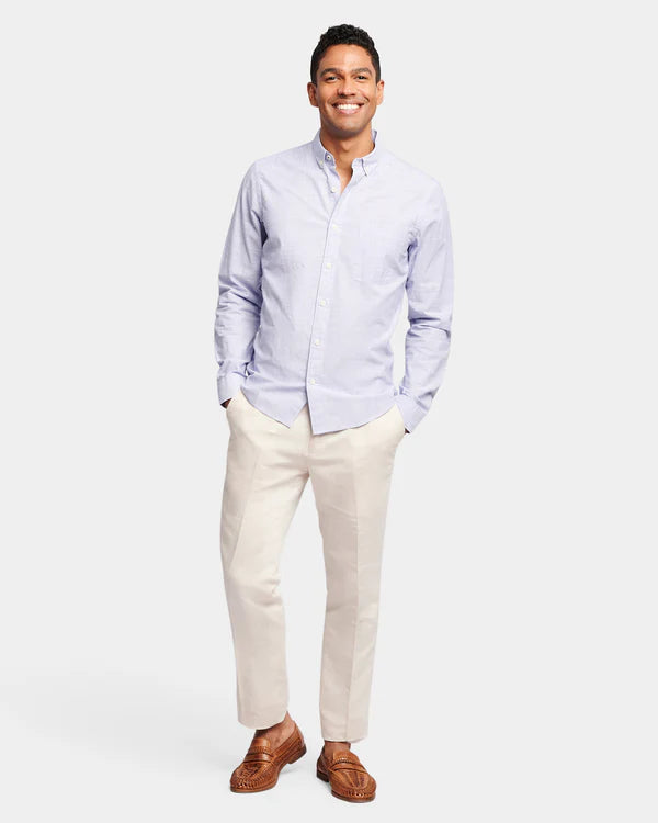 Brooksfield BFS1037 Casual L/S Shirt Blue