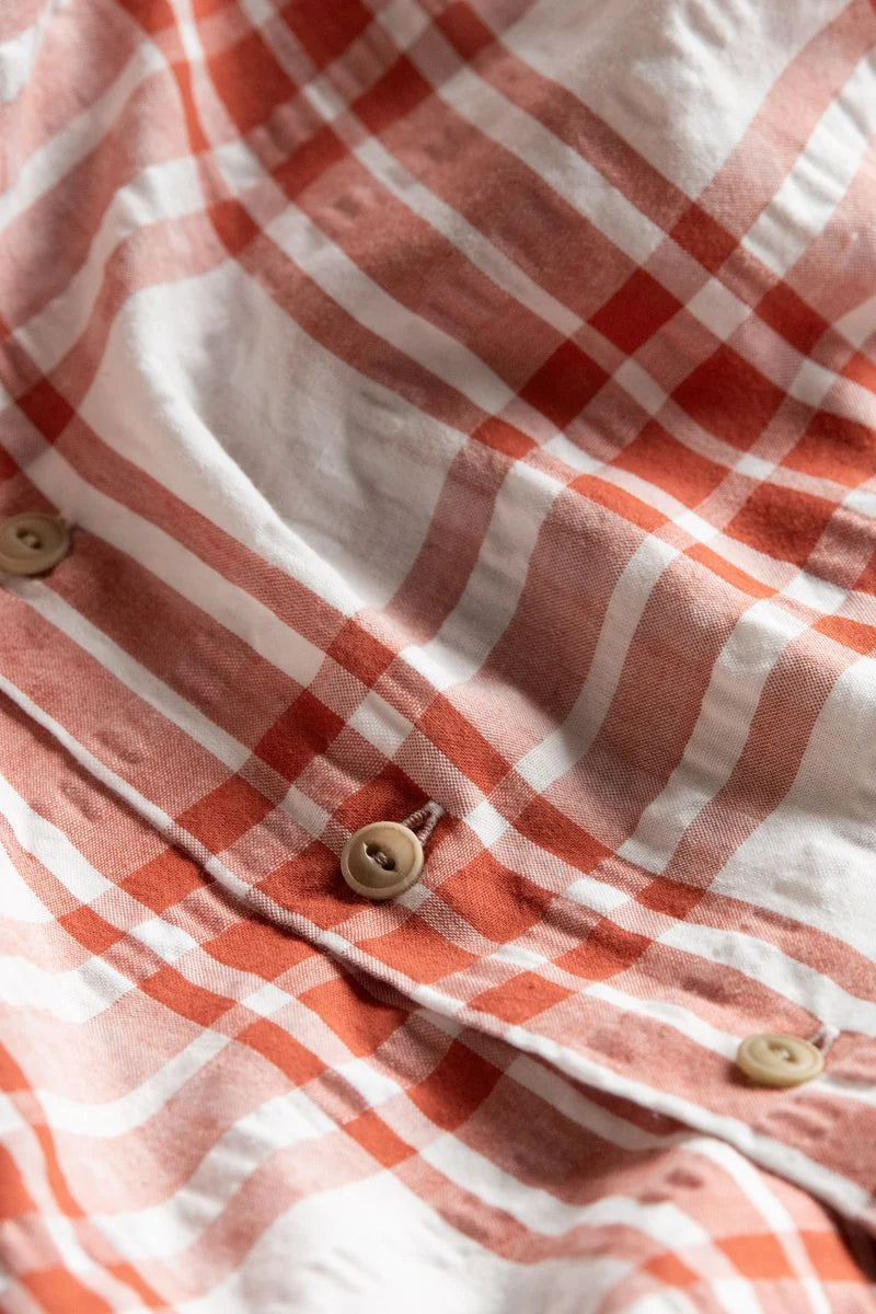 McTavish Holiday Collar Shirt Red Multi