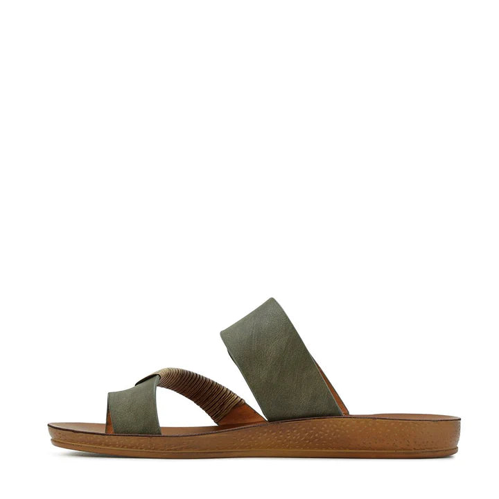 Los Cabos Bria Slides Khaki
