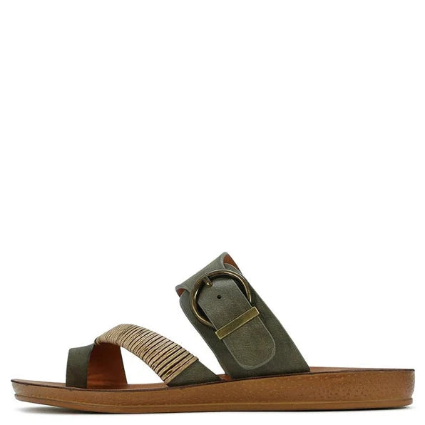 Los Cabos Bria Slides Khaki