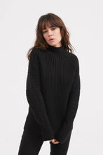 Load image into Gallery viewer, Tirelli Fitted Rib Knit Black
