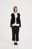 Tirelli Abstract Print Cardigan Black/ Cream