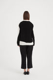Tirelli Abstract Print Cardigan Black/ Cream