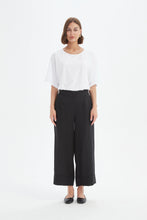 Load image into Gallery viewer, Tirelli Wide Leg Linen Pant Black
