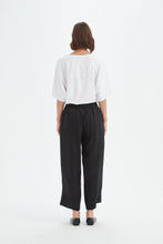 Load image into Gallery viewer, Tirelli Wide Leg Linen Pant Black
