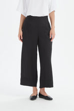 Load image into Gallery viewer, Tirelli Wide Leg Linen Pant Black
