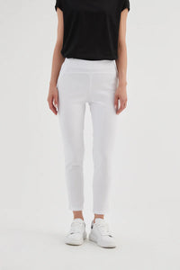 Tirelli Straight CROP Pant High Ankle White