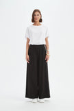 Tirelli Deep Cuff Palazzo Pant Black