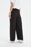 Tirelli Deep Cuff Palazzo Pant Black