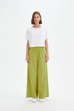 Load image into Gallery viewer, Tirelli Deep Cuff Palazzo Pant Chartreuse
