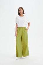 Load image into Gallery viewer, Tirelli Deep Cuff Palazzo Pant Chartreuse
