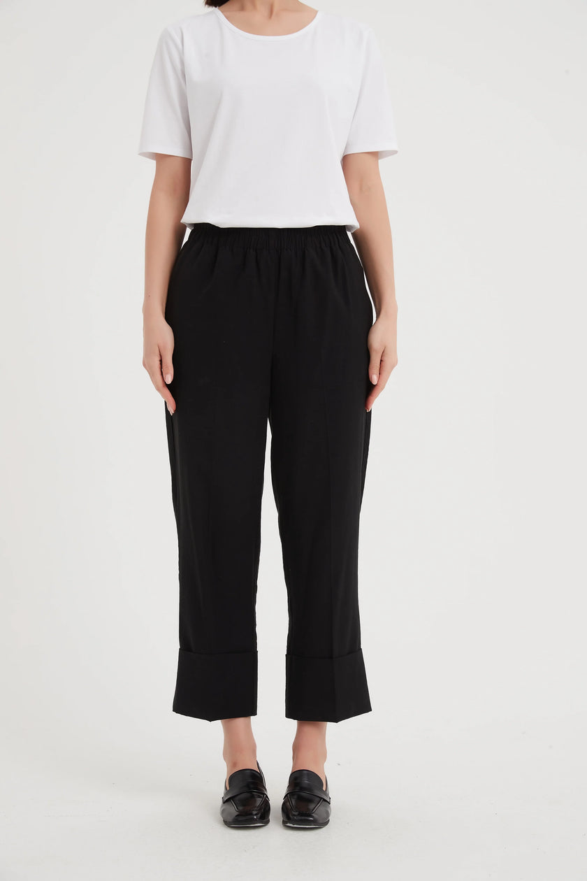 Tirelli Deep Cuff Pant Black