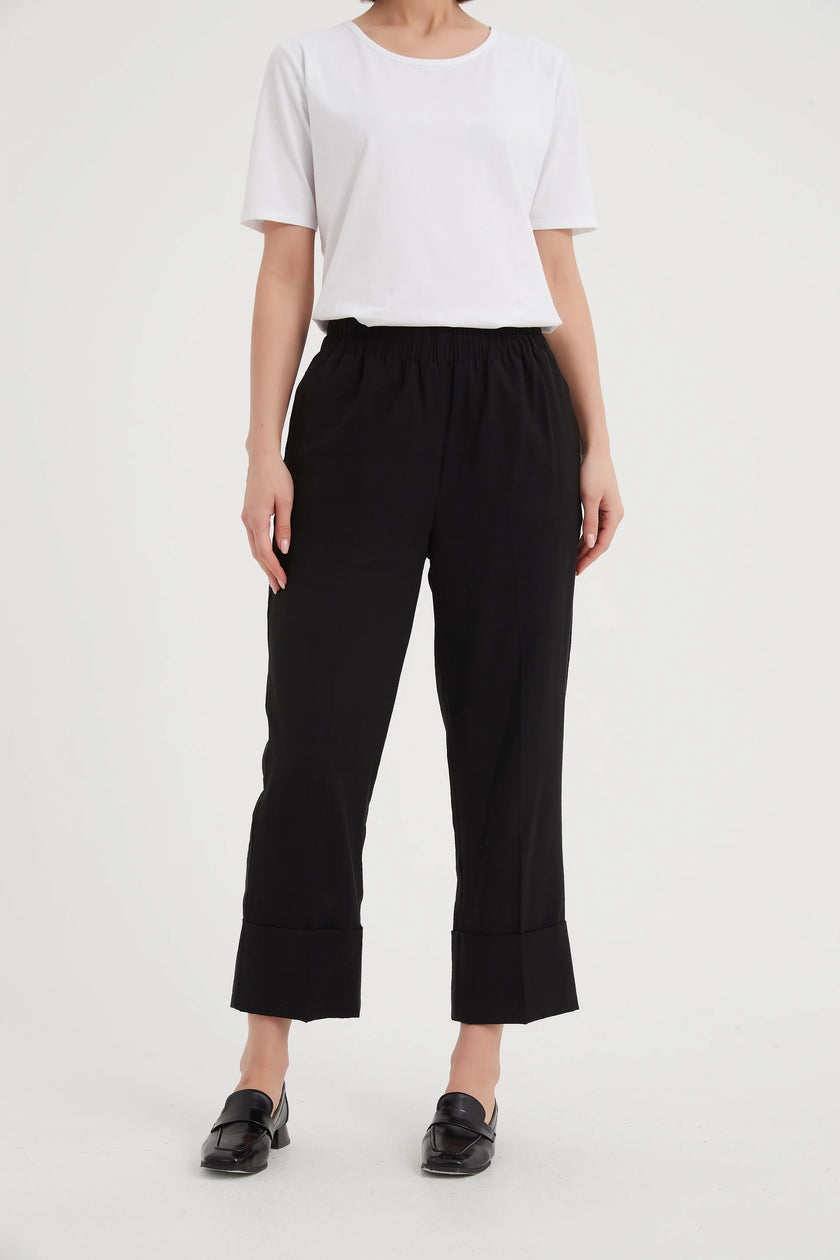 Tirelli Deep Cuff Pant Black
