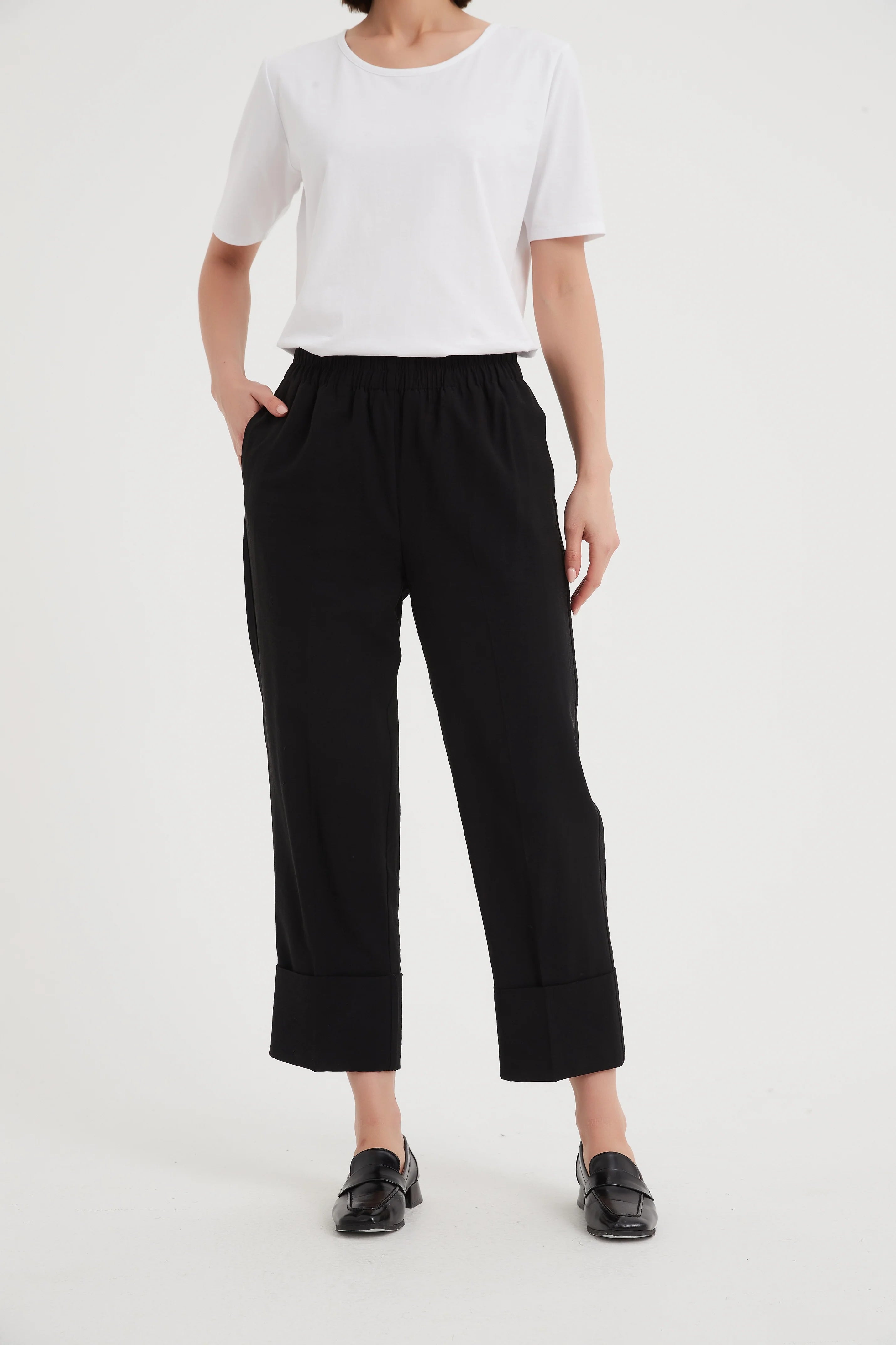 Tirelli Deep Cuff Pant Black