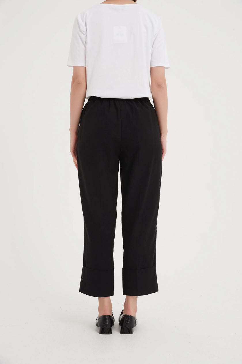 Tirelli Deep Cuff Pant Black