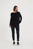 Tirelli Straight CROP Pant High Ankle Navy