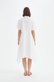 Tirelli Hanky Hem Shirt Dress White